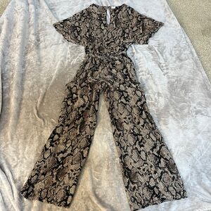 Seen worn kept (anthro) snakeskin jumpsuit